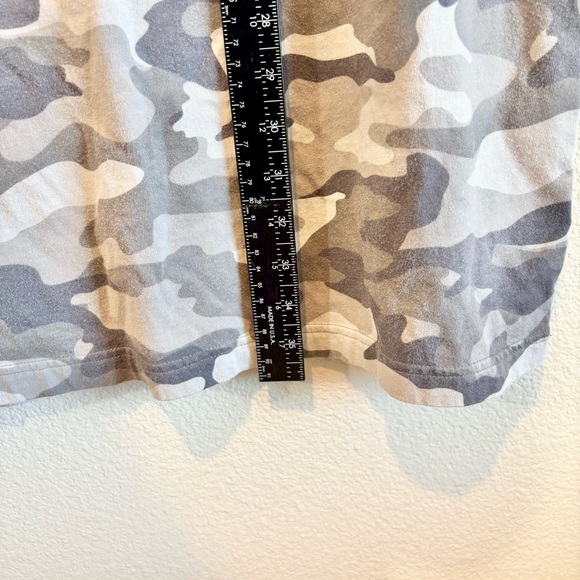Sonoma Women’s Camo T-Shirt Dress Gray Short Sleeve Casual Cotton Size Large - Picture 9 of 11